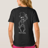 Skelett weiß Fun T-Shirt (Rückseite)