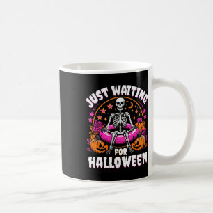Skelett Women Men gerade zu Halloween Gewartet Kaffeetasse