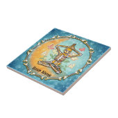 Skelett Yoga   Fliese (Seite)