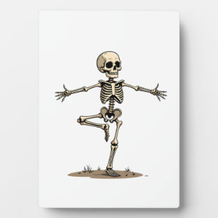 Skelett Yoga � Lustiges Halloween Fitness-Shirt Fotoplatte