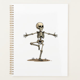 Skelett Yoga � Lustiges Halloween Fitness-Shirt Planer