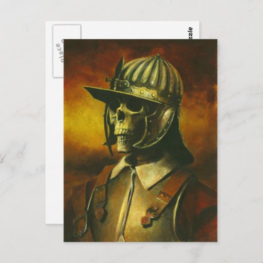Skelett Zivil War Roundhead Postcard Postkarte (Vorne/Hinten)