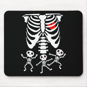 Skelett zu Halloween-Schwangerschaften Kostüme m Mousepad