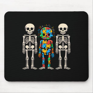 Skelett zur Sensibilisierung für Autismus Mousepad