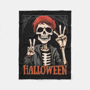 Skelettabend Apokalypse zu Halloween Funny Fleecedecke