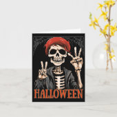 Skelettabend Apokalypse zu Halloween Funny Karte (Gelbe Blume)