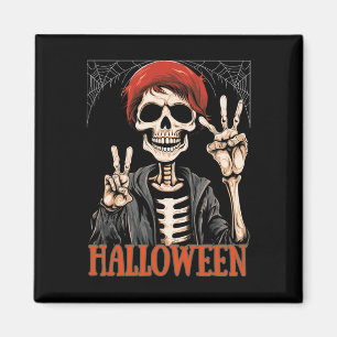 Skelettabend Apokalypse zu Halloween Funny Magnet