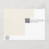 Skelettanatomie der Knochen Postkarte (Rückseite)