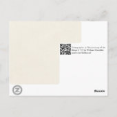 Skelettanatomie der Knochen Postkarte (Rückseite)