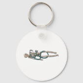 SkelettAndStethoscope111311 Schlüsselanhänger (Vorderseite)