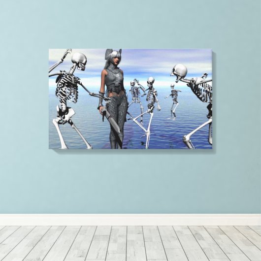 Skelettangriff Leinwanddruck (Insitu (Holzboden))
