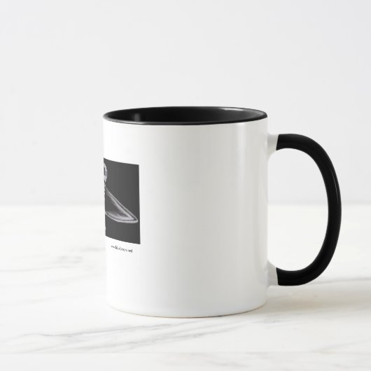 Skelettartige Amputiertersurfer-Tasse Tasse (Rechts)