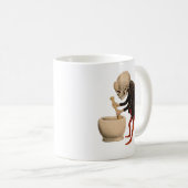 Skelettartige Apotheke Kaffeetasse (VorderseiteRechts)