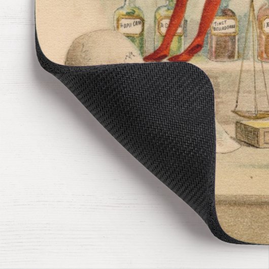 Skelettartige Apotheke Mousepad (Ecke)