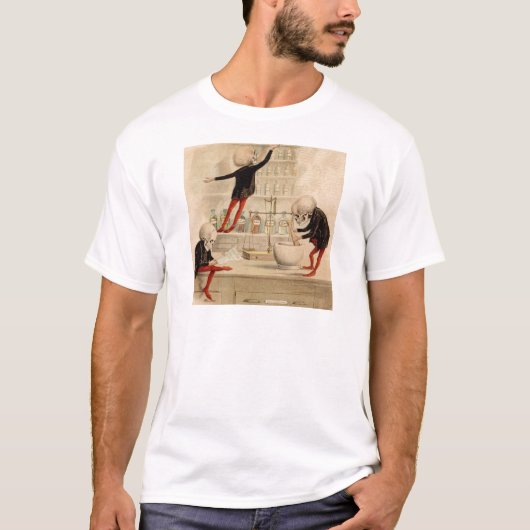 Skelettartige Apotheke T-Shirt (Vorderseite)