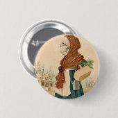 Skelettartige Gemüsedame Button (Vorne & Hinten)