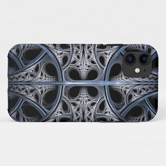 Skelettartige Hall-Fraktalkunst Case-Mate iPhone Hülle (Rückseite (Horizontal))