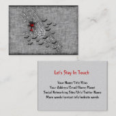Skelettartige Hand der Liebe Visitenkarte (Vorne/Hinten)