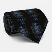 Skelettartige Krawatte (Gerollt)