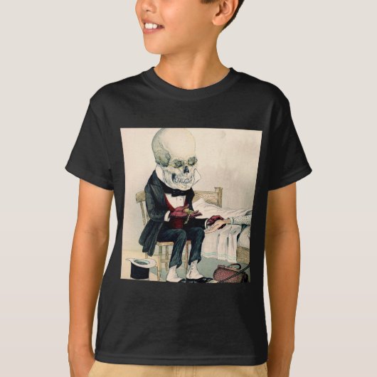 Skelettartige letzte Riten T-Shirt (Vorderseite)