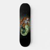 Skelettartige Meerjungfrau Skateboard (Vorne)