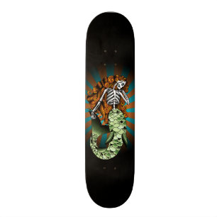 Skelettartige Meerjungfrau Skateboard