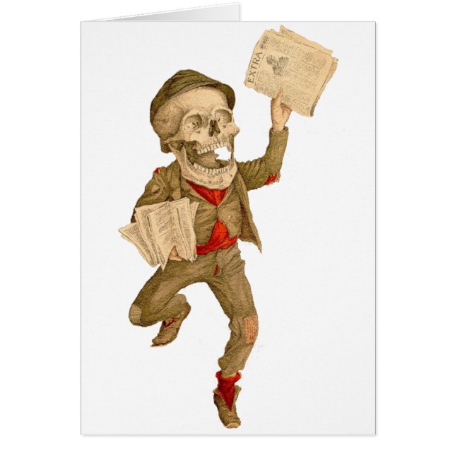 Skelettartiger Paperboy (Vorne)