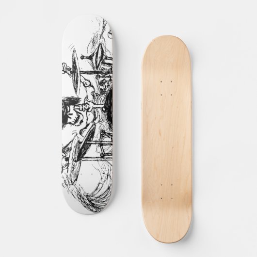 Skelettartiger Schlagzeuger Skateboard (Vorderseite)
