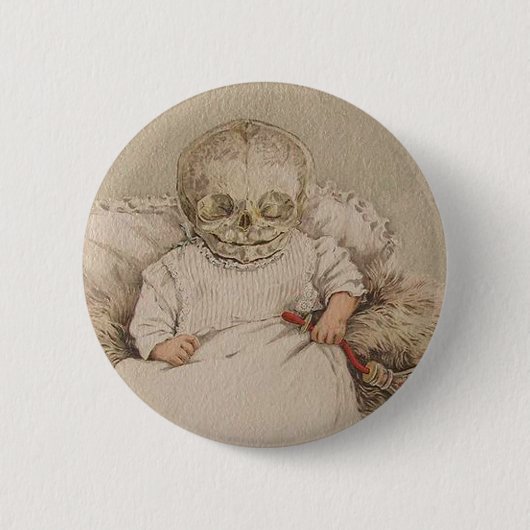 Skelettartiges Baby Button (Vorderseite)
