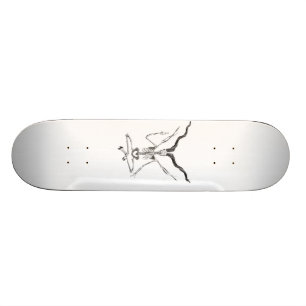 Skelettartiges Baphomet Skateboard