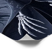 Skelettassistent Horror drucken Poster Wand an Wan (Ecke)