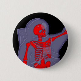 Skelettastronaut Button