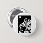 Skelettastronaut Button (Vorne & Hinten)