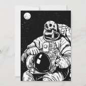 Skelettastronaut Einladung (Vorderseite)