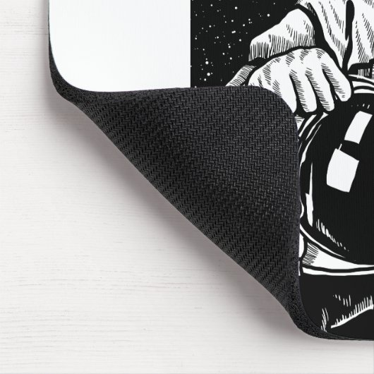 Skelettastronaut Mousepad (Ecke)