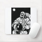 Skelettastronaut Mousepad (Mit Mouse)