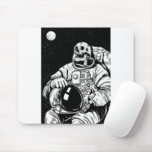 Skelettastronaut Mousepad (Mit Mouse)