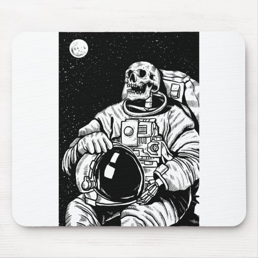 Skelettastronaut Mousepad (Vorne)