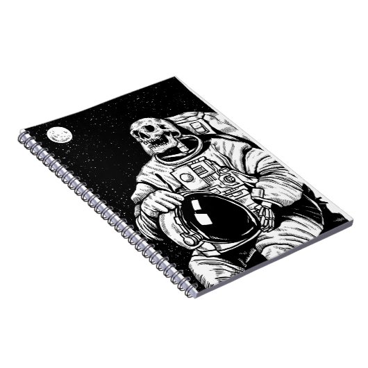 Skelettastronaut Notizblock (Rechte Seite)
