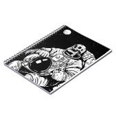 Skelettastronaut Notizblock (Linke Seite)