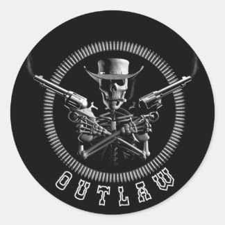Skelettaufkleber Runder Aufkleber