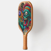 Skelettbahn: Racquet Skeleton Bild von der Holzkun Pickleball Schläger (Links)