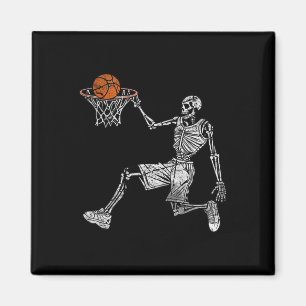 Skelettball Halloween Basketball Basketball Basket Magnet