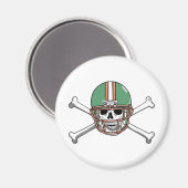 Skelettball Magnet (Vorderseite/Rückseite)
