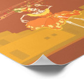 Skelettband am Tag der Toten Poster (Ecke)