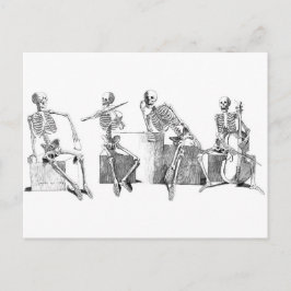 Skelettband Postkarte