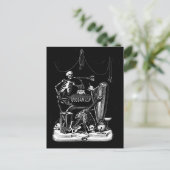 Skelettband Vintage Postkarte (Stehend Vorderseite)