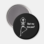 Skelettbaum-Pose - Yoga Magnet (Vorderseite/Rückseite)