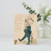 Skelettbeauftragter Postkarte (Stehend Vorderseite)