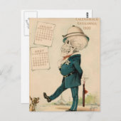 Skelettbeauftragter Postkarte (Vorne/Hinten)